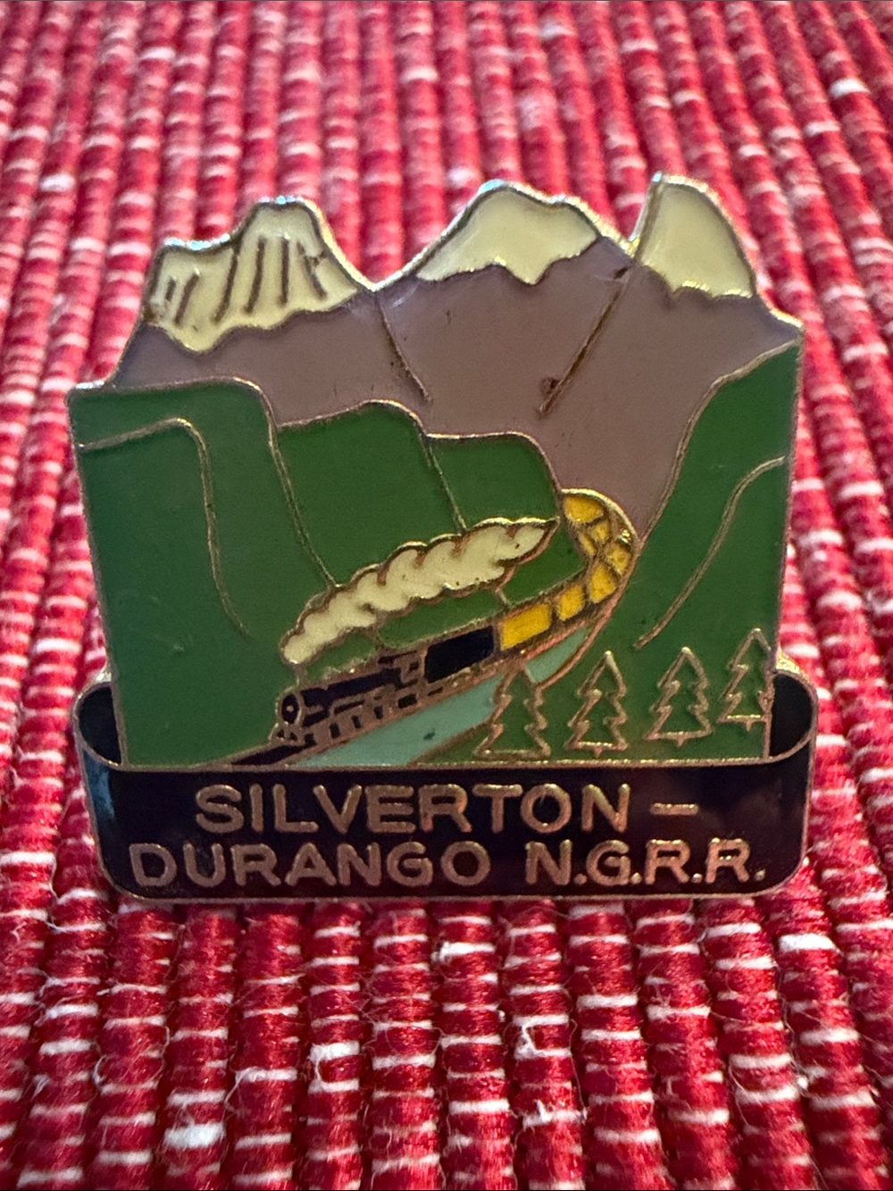 Silverton-Durango N.G.R.R. Souvenir Enamel Pin - Mountain Train